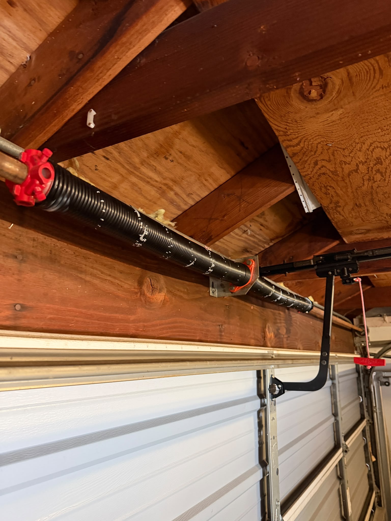 Garage door torsion spring replacement
